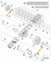 EMBRAYAGE pour KTM 1190 RC8 R WHITE de 2011