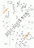 GUIDON / COMMANDES pour KTM 1190 RC8 R WHITE de 2011
