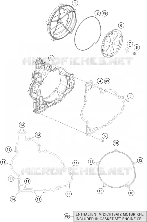 CARTER EMBRAYAGE KTM MOTO 1290 2015 SUPER ADVENTURE  1290 SUPER ADVENTURE WHITE ABS