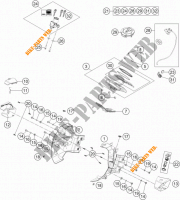 CONTACTEUR A CLE pour KTM 1290 SUPER ADVENTURE WHITE ABS de 2015