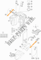 RESERVOIR / SELLE pour KTM 1290 SUPER ADVENTURE WHITE ABS de 2015