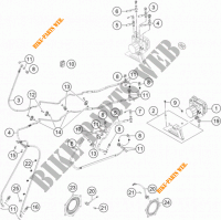 SYSTEME DE FREIN ABS pour KTM 1290 SUPER ADVENTURE WHITE ABS de 2015