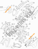 PLASTIQUES pour KTM 1190 ADVENTURE R ABS de 2016
