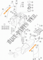 RESERVOIR / SELLE pour KTM 1190 ADVENTURE R ABS de 2016