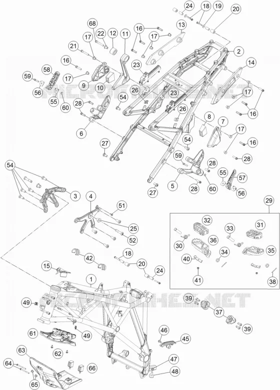 CADRE KTM MOTO 1190 2016 ADVENTURE  1190 ADVENTURE R ABS