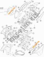 PLASTIQUES pour KTM 1190 ADVENTURE R ABS de 2016