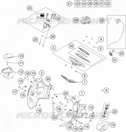 CONTACTEUR A CLE KTM MOTO 1190 2015 ADVENTURE  1190 ADVENTURE R ABS