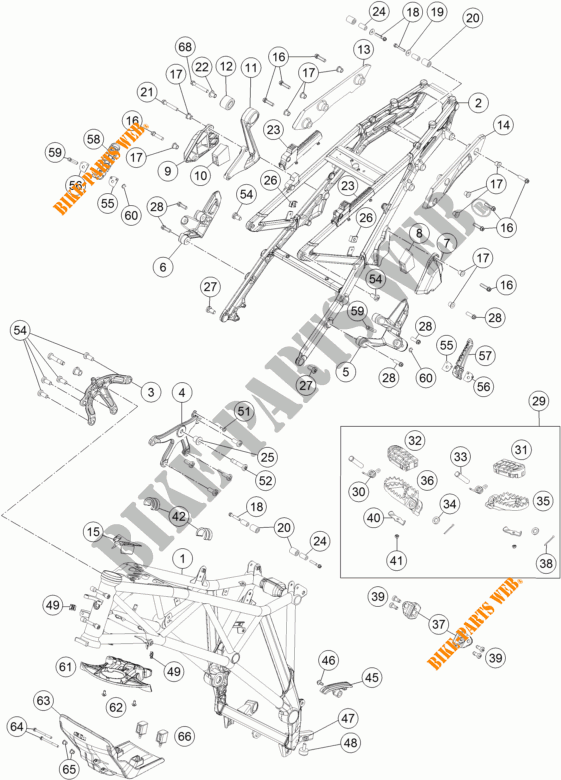 CADRE pour KTM 1190 ADVENTURE R ABS de 2015