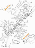 PLASTIQUES pour KTM 1190 ADVENTURE R ABS de 2013