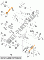 MECANISME DE SELECTION DE VITESSES pour KTM 1190 RC8 R WHITE de 2011