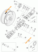 ROUE ARRIERE pour KTM 1190 RC8 R WHITE de 2011