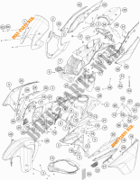 PLASTIQUES pour KTM 1190 ADVENTURE ABS GREY de 2016