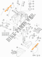 RESERVOIR / SELLE pour KTM 1190 ADVENTURE ABS GREY de 2016