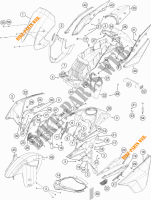 PLASTIQUES pour KTM 1190 ADVENTURE ABS GREY de 2015