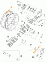 ROUE ARRIERE pour KTM 1190 RC8 R BLACK de 2011