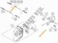 PHARE / FEU ARRIERE pour KTM 1190 ADVENTURE ABS GREY de 2015
