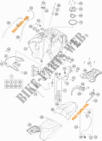 RESERVOIR / SELLE pour KTM 1190 ADVENTURE ABS GREY de 2015