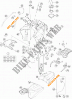 RESERVOIR / SELLE pour KTM 1190 ADVENTURE ABS GREY WES. de 2015