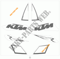 AUTOCOLLANTS pour KTM 1190 RC8 R 2010 de 2010