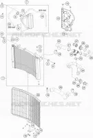 CIRCUIT DE REFROIDISSEMENT pour KTM 1190 ADVENTURE ABS GREY de 2014