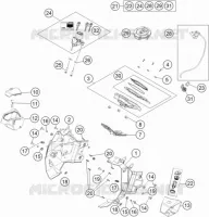 CONTACTEUR A CLE pour KTM 1190 ADVENTURE ABS GREY de 2014
