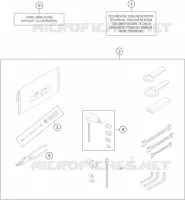 TROUSSE A OUTILS / MANUELS / OPTIONS pour KTM 1190 ADVENTURE ABS GREY de 2014