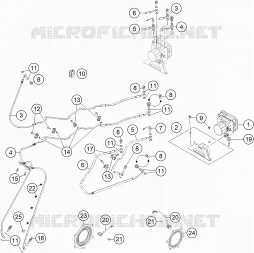 SYSTEME DE FREIN ABS KTM MOTO 1190 2014 ADVENTURE  1190 ADVENTURE ABS GREY