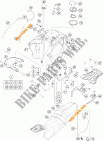 RESERVOIR / SELLE pour KTM 1190 ADVENTURE ABS GREY de 2014