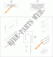 TROUSSE A OUTILS / MANUELS / OPTIONS pour KTM 1190 ADVENTURE ABS GREY de 2014