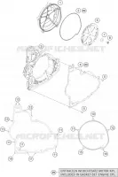 CARTER EMBRAYAGE pour KTM 1190 ADVENTURE ABS ORANGE WES. de 2013