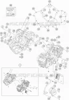 CARTER MOTEUR pour KTM 1190 ADVENTURE ABS ORANGE WES. de 2013