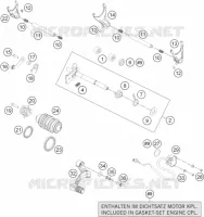 MECANISME DE SELECTION DE VITESSES pour KTM 1190 ADVENTURE ABS ORANGE WES. de 2013