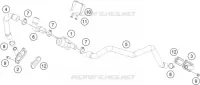 SECONDARY AIR SYSTEM SAS pour KTM 1190 ADVENTURE ABS ORANGE WES. de 2013