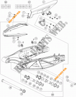 BRAS OSCILLANT  pour KTM 1190 ADVENTURE ABS GREY WES. de 2013