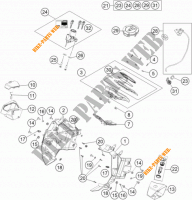 CONTACTEUR A CLE pour KTM 1190 ADVENTURE ABS GREY WES. de 2013