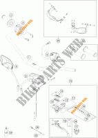 GUIDON / COMMANDES pour KTM 1190 ADVENTURE ABS GREY WES. de 2013