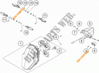 PHARE / FEU ARRIERE pour KTM 1190 ADVENTURE ABS GREY WES. de 2013