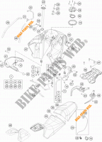 RESERVOIR / SELLE pour KTM 1190 ADVENTURE ABS GREY WES. de 2013