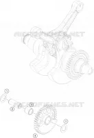 ARBRE D'EQUILIBRAGE pour KTM 1190 ADVENTURE ABS GREY de 2013