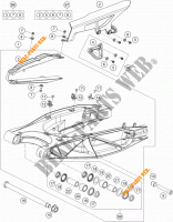 BRAS OSCILLANT  pour KTM 1190 ADVENTURE ABS GREY de 2013