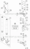 FOURCHE / T DE FOURCHE pour KTM 1190 ADVENTURE ABS GREY de 2013