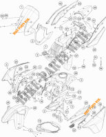 PLASTIQUES pour KTM 1190 ADVENTURE ABS GREY de 2013