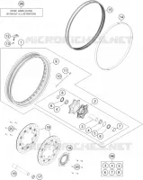 ROUE AVANT pour KTM 1190 ADVENTURE ABS GREY de 2013