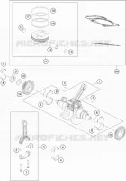 VILEBREQUIN / PISTON pour KTM 1190 ADVENTURE ABS GREY de 2013