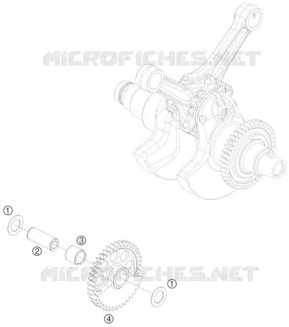 ARBRE D'EQUILIBRAGE KTM MOTO 1190 2010 RC8  1190 RC8 R