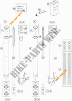 FOURCHE (PIECES) pour KTM 1050 ADVENTURE ABS de 2015