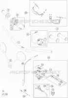 GUIDON / COMMANDES pour KTM 1050 ADVENTURE ABS de 2015