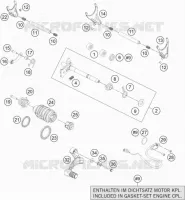 MECANISME DE SELECTION DE VITESSES pour KTM 1050 ADVENTURE ABS de 2015