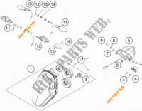 PHARE / FEU ARRIERE pour KTM 1050 ADVENTURE ABS de 2015
