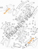 PLASTIQUES pour KTM 1050 ADVENTURE ABS de 2015